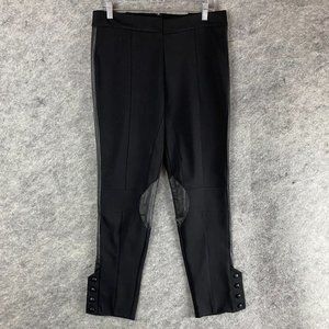 Bisou Bisou Pants Size 16 Women's Black Zipper Fly Polyester Blend Adults